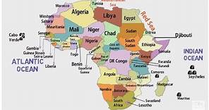 African Countries and Their Location/Africa Political Map/Africa Continent/List of African Countries