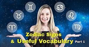 VT English | 十二星座攻略＆超實用單字解析 (上篇) Talking about Zodiac Signs (Part I)