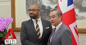 British FM James Cleverly visits China to improve bilateral ties
