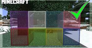 MINECRAFT | How to Make Stained Glass! 1.16.3