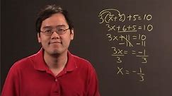 Pre-Algebra Help for Multi-Step Equations : Algebra Lessons