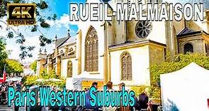 Rueil-Malmaison 4K Walk - Western Suburbs of Paris