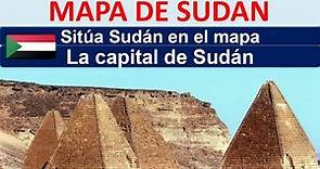 Mapa de Sudan. Capital de Sudan. Donde esta Sudan.