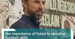 Gareth Southgate surprised a group of London primary school children at a futsal programme