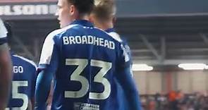 Nathan Broadhead goal v Bristol City (A) - pitchside