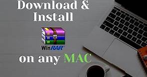 How to Download And Install Winrar on Mac | macOS [2024]