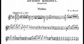 Mozart Violin Concerto 3 Allegro (First Movement)