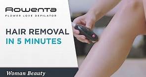Pain-free hair removal in 5 minutes | FLOWER LOVE DEPILATOR | Rowenta