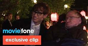 'The Theory of Everything' | Stephen Hawking Visits the Set