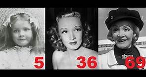 Marlene Dietrich from 2 to 90 years old