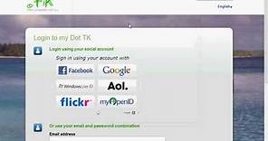 how to register a free domain with dot tk