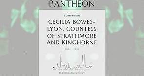 Cecilia Bowes-Lyon, Countess of Strathmore and Kinghorne Biography - Mother of Queen Elizabeth The Queen Mother