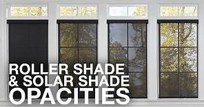Roller Shades and Solar Shades Opacities | Blinds.com