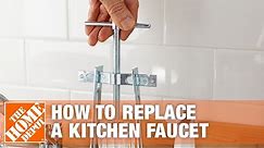 How to Replace a Kitchen Faucet with Two Handles | The Home Depot
