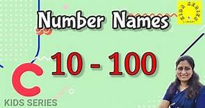 Number Names | 10 - 100 | Learn English Numbers