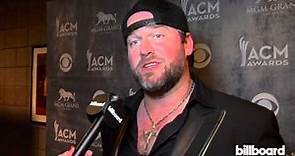 Lee Brice backstage at the ACM Awards 2014