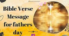 Bible Verse Message for fathers day
