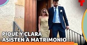 En imágenes: Clara Chía y Gerard celebran la boda de Marc Piqué | Telemundo Entretenimiento