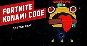 Fortnite: Blackhole Konami Code Easter Egg Gameplay