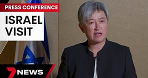 Penny Wong holds press conference in Jerusalem during visit to Israel | 7 News Australia