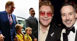 Elton John, David Furnish and son Zachary