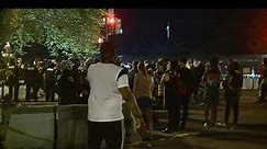 Protesters Confront Police In BLM Plaza
