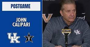 John Calipari talks Kentucky's 32-point win over Vanderbilt