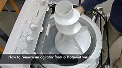 Hotpoint washing machine. How to remove the agitator. And more.