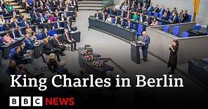 King Charles celebrates UK-Germany ties in historic address to Bundestag - BBC News