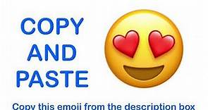 Smiling Face with Heart Eyes EMOJI ( APPLE ) - COPY and PASTE EMOJIS 😍