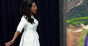 The moment Oprah's portrait for national gallery is unveiled
