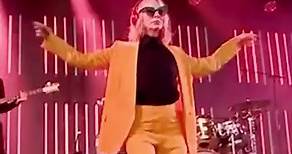 STELLA’S GLASTO DIARY: Living legend Cate Blanchett (re)wears our #StellaSummer18 Savile Row tailoring whilst performing with @Sparks_Official at #Glastonbury. Cate previously wore her canary yellow Stella suit for Sparks ‘The Girl Is Crying In Her Latte’ music video as well as to a press conference for ‘Oceans 8’ in 2018. Wear more, waste less. Discover more at stellamccartney.com. #StellaMcCartney #Glastonbury2023 #CateBlanchett @GlastoFest | Stella McCartney