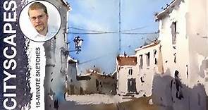 #80 Back to Portugal: Simple Steps for Street Watercolor Sketching (Watercolor Cityscape Tutorial)