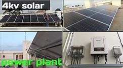 4kv solar system without battery full installation and detail 540w solar module#solarsystem #solar