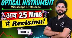 Optical Instrument Revision | Simple Microscope, Compund Microscope & Astonomical Telescope Revision