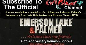 Extended version of Emerson Lake and Palmer’s documentary from their 40th Anniversary Concert DVD
