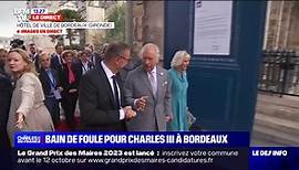 Le roi Charles III accueilli par le maire de Bordeaux, Pierre Hurmic