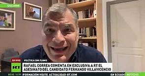 Entrevista al expresidente Rafael Correa por RT en Español.