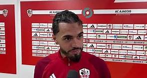 La réaction du joueur Hamza Sakhi après AC Ajaccio - Amiens