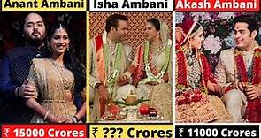 Mukesh Ambani's Children Most Expensive Weddings - Anant, Isha, Nita, Akash, Radhika Merchant