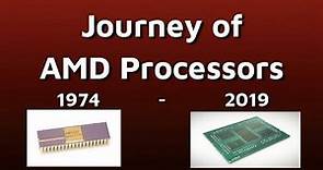 Journey of AMD Processors | History of AMD CPU 1974 - 2019