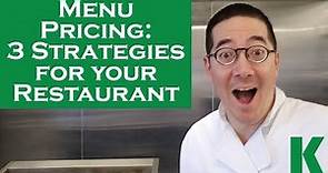Menu Pricing: 3 Strategies for your Restaurant