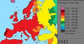 The History of Time Zones in Europe: Every Year