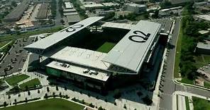 4K Drone Q2 Stadium. Austin Texas.
