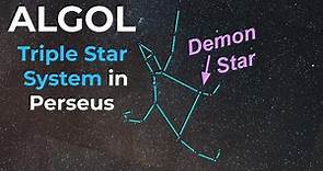How to find Algol the Demon Star in the Constellation of Perseus
