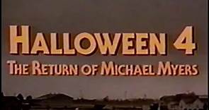 Halloween 4: The Return of Michael Myers (NBC, October 26, 1989)