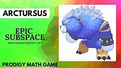 Prodigy Math Game | ARCTURSUS Ice Epic Pet in the EPICS Subspace.