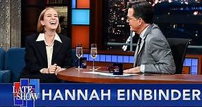 Comedian Hannah Einbinder Returns To The Late Show, Talks "Hacks" With Stephen Colbert