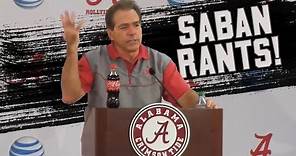 Nick Saban's best press conference moments and rants! (NSFW)