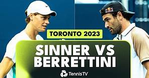 Jannik Sinner vs Matteo Berrettini Highlights | Toronto 2023